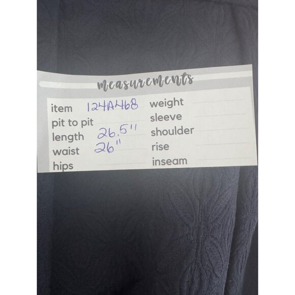 ZARA XS Navy A-Line Tapestry Fabric Skirt Pleats - Picture 14 of 14